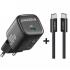 Anker Zolo 30W Compact GaN Charger, PIQ 3.0 PPS Fast Charging, Exclusive Low-Temperature Technology, Ultra-Safe and Portable, For iPhone, iPad, Samsung, Pixel, and More (USB-C Cable Included) - Black